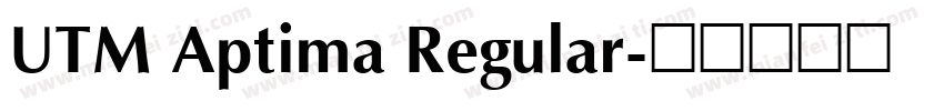 UTM Aptima Regular字体转换